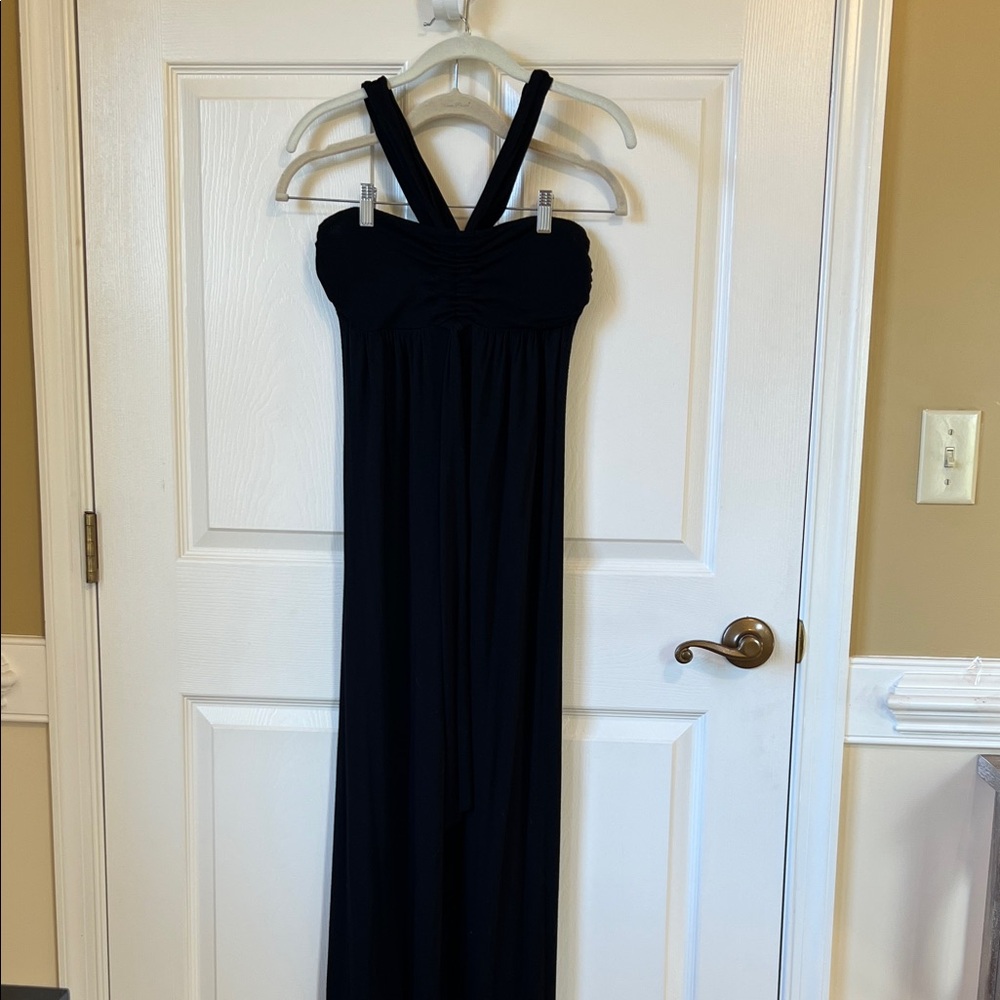 Pretty Good Black Halter Maxi Dress